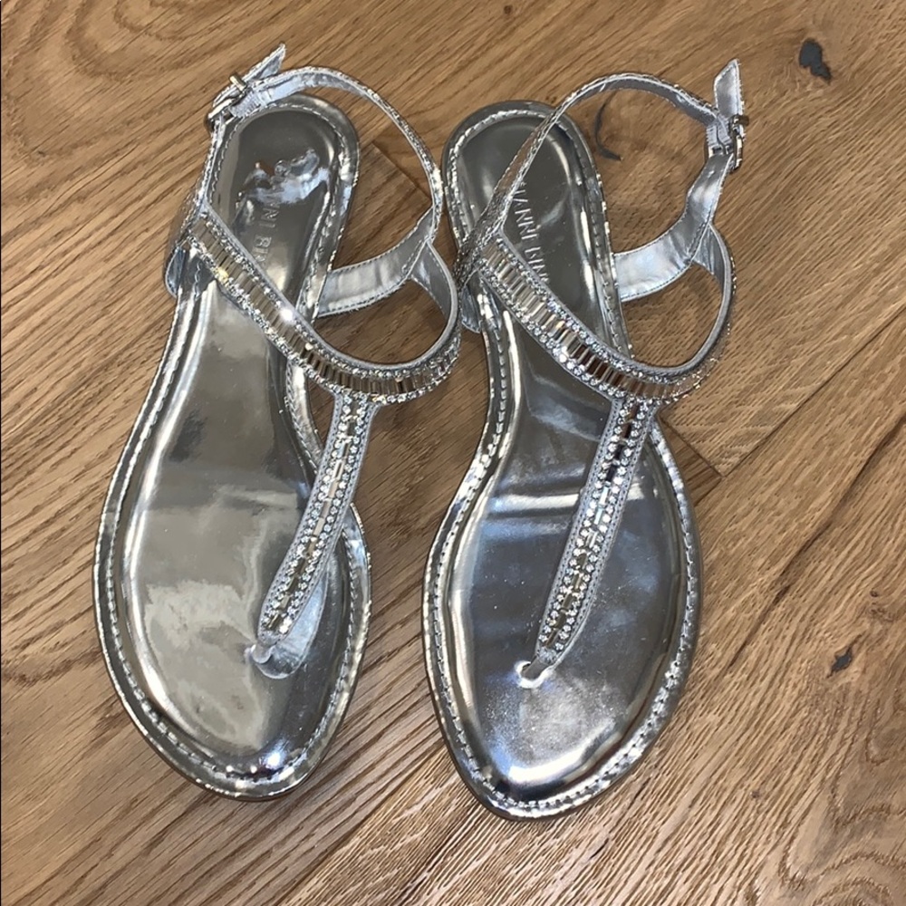 Gianni Bini Silver Sandals